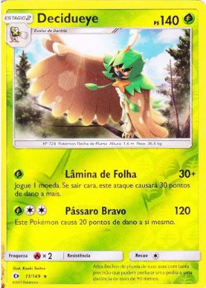 Imagem de Decidueye (HOLO) - Pokémon TCG