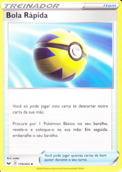 Imagem de Bola Rápida - Pokémon TCG