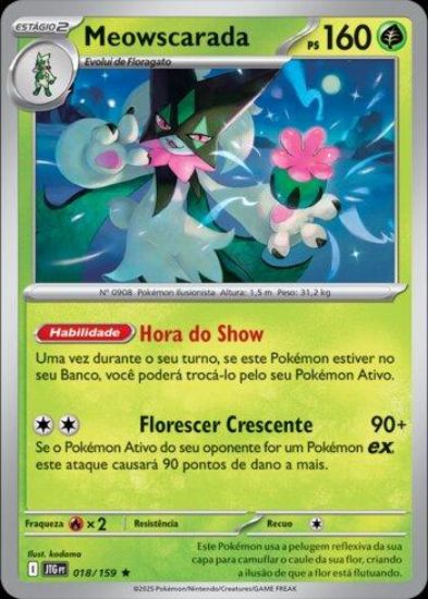 Imagem de Meowscarada Holográfico - Pokémon TCG