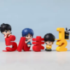 Imagem de Kit com 4 figures colecionáveis dos personagens de Ranma ½