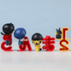 Imagem de Kit com 4 figures colecionáveis dos personagens de Ranma ½