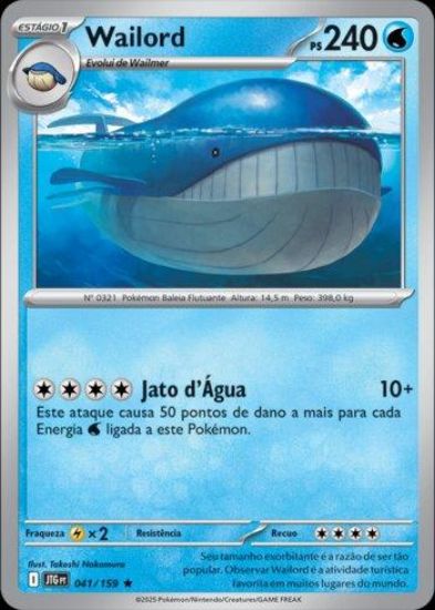 Imagem de Wailord Holografico- Pokémon TCG