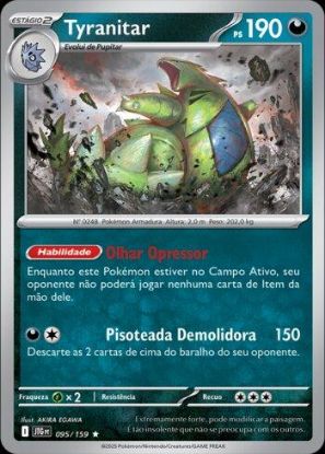 Imagem de Tyranitar Holográfico - Pokémon TCG
