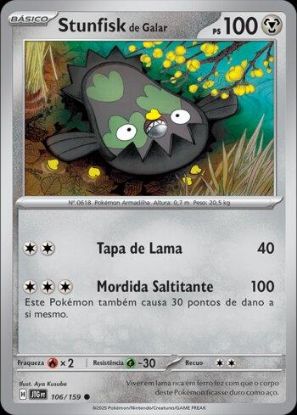 Imagem de Stunfisk de Galar - Pokémon TCG