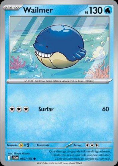 Imagem de Wailmer Hologáfico - Pokémon TCG