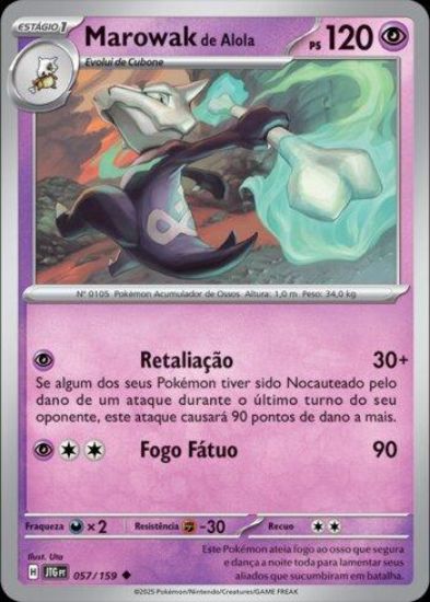Imagem de Marowak de Alola Holográfico - Pokémon TCG