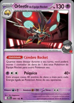 Imagem de Orbeetle da Equipe Rocket - Pokémon TCG