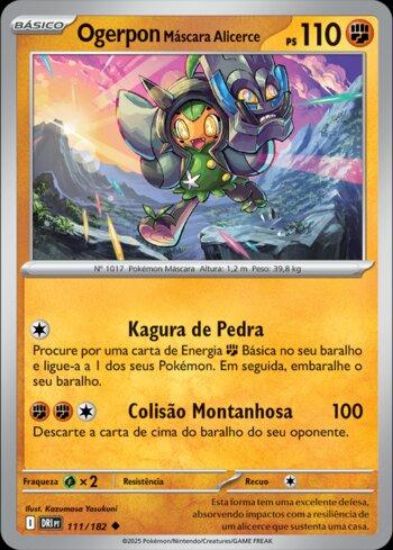 Imagem de Ogerpon Máscara Alicerce -  Pokémon TCG