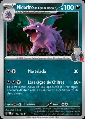 Imagem de Nidorino da Equipe Rocket -  Pokémon TCG