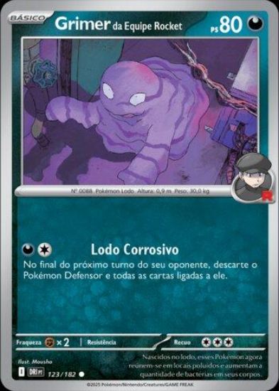 Imagem de Grimer da  Equipe Rocket -  Pokémon TCG