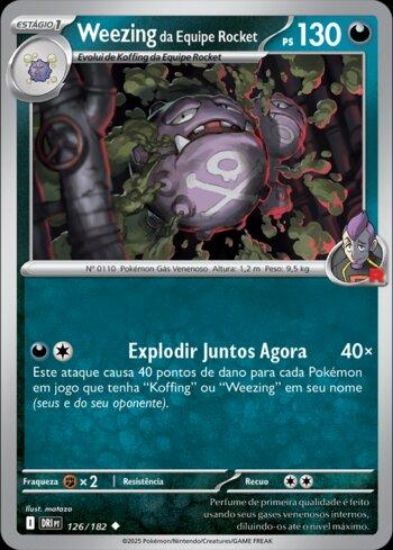 Imagem de Weezing da  Equipe Rocket -  Pokémon TCG