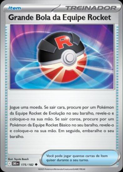 Imagem de Grande Bola da Equipe Rocket - Treinador  -  Pokémon TCG