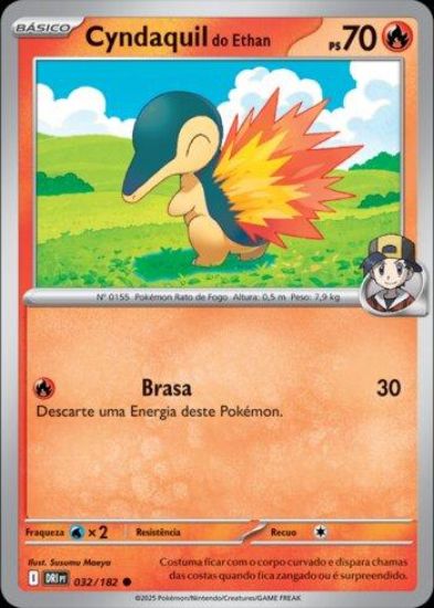 Imagem de Cyndaquil do Ethan - Pokémon TCG