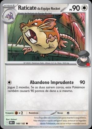 Imagem de Raticate da Equipe Rocket - Pokémon TCG