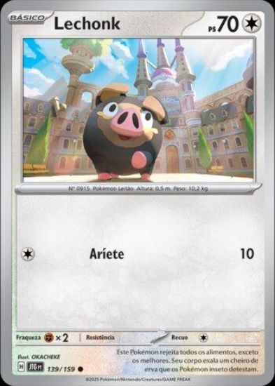 Imagem de Lechonk Holográfico - Pokémon TCG