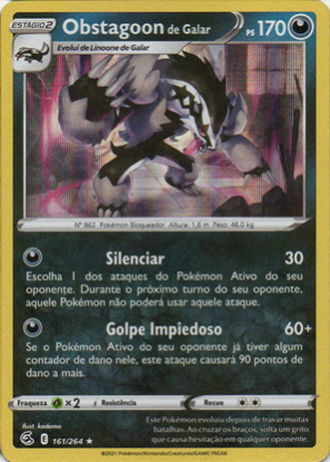 Imagem de Obstagoon de Galar Holográfico