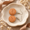 Imagem de Brinco Kawaii Biscoito Oreo Marrom – Bijuteria Feminina Fofa Estilo Cookie e Moda Japonesa