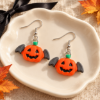 Imagem de Brinco Kawaii Halloween Abóbora com Asas de Morcego – Bijuteria Feminina Geek Fantasia