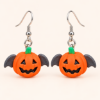 Imagem de Brinco Kawaii Halloween Abóbora com Asas de Morcego – Bijuteria Feminina Geek Fantasia