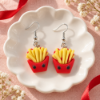 Imagem de Brinco Kawaii Batata Frita com Rostinho Fofo – Bijuteria Feminina Geek Estilo Fast Food